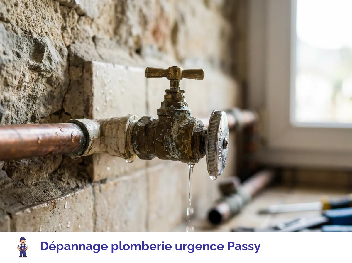 Dépannage plomberie urgence à Passy