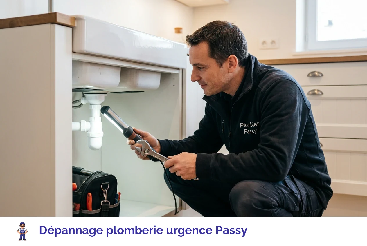 Dépannage plomberie urgence à Passy