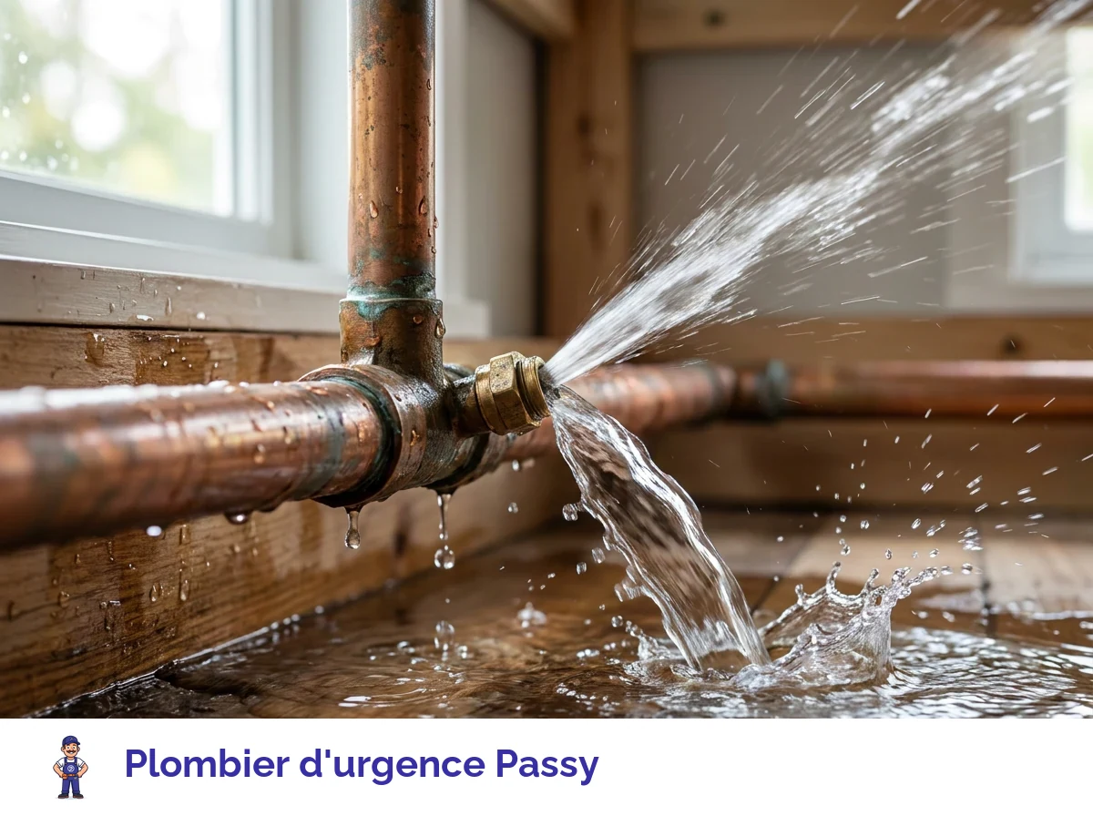 Plombier d'urgence à Passy