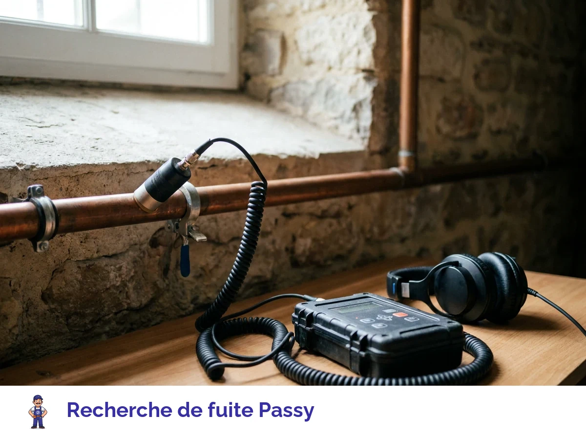 Recherche de fuite à Passy