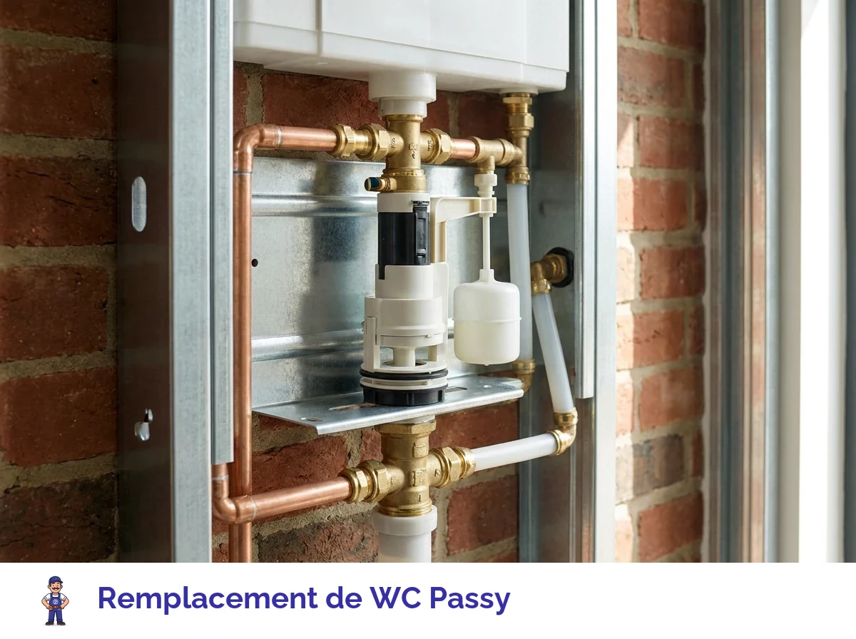 Remplacement de WC à Passy